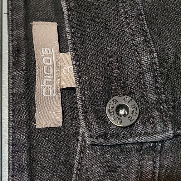 Chico's Black Women's Jeans - Size 3/XL Short Great condition - Picture 6 of 10
